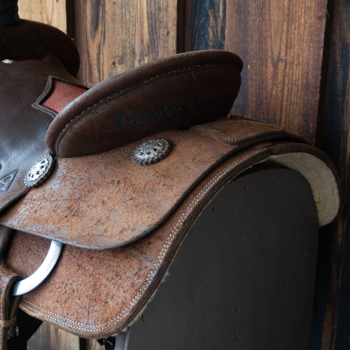 14.5" USED TESKEY'S ROPING SADDLE