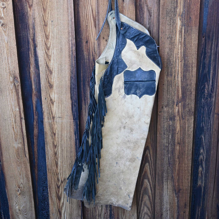 Smooth Stepthrough Chaps w/Black Fringe