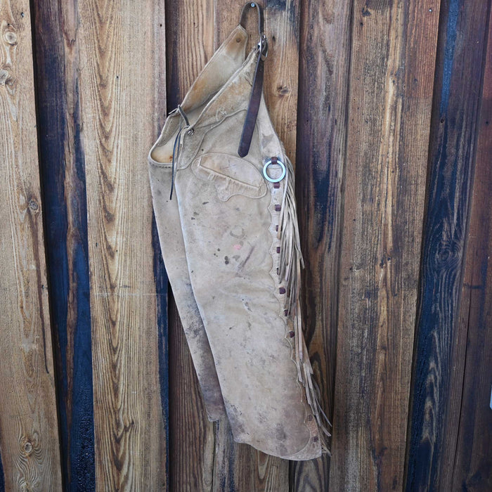 Beige Roughout Stepthrough Chaps