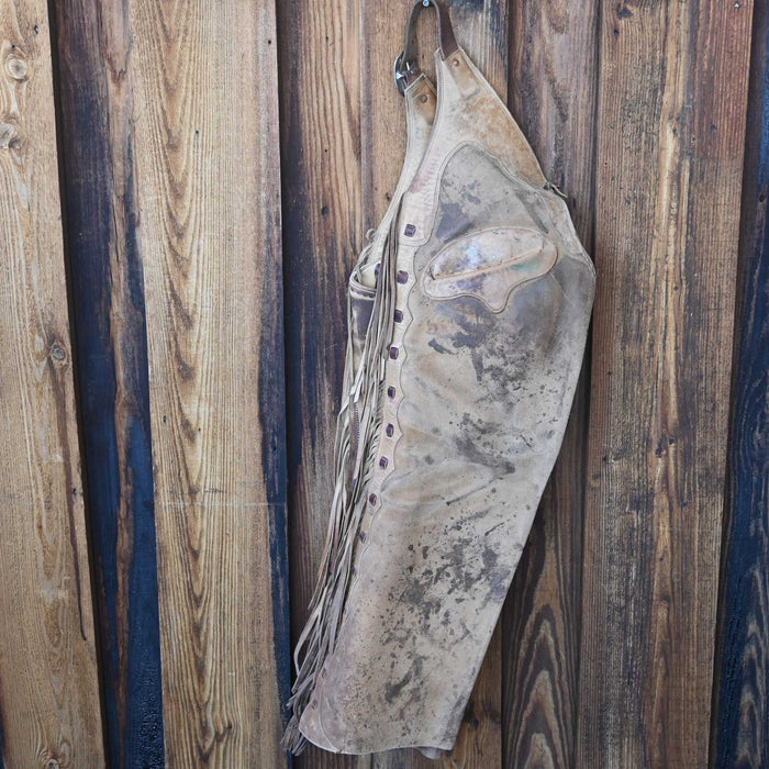 Beige Roughout Stepthrough Chaps