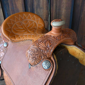 14" DAVID HASLERIG CALF ROPING SADDLE Saddles David Haslerig   