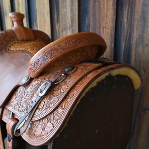 14" DAVID HASLERIG CALF ROPING SADDLE Saddles David Haslerig   