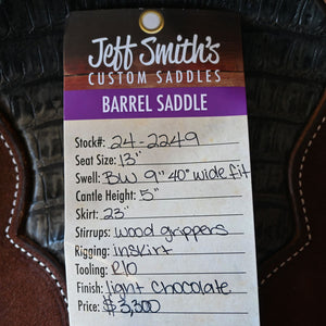 13" JEFF SMITH BARREL SADDLE Saddles Jeff Smith