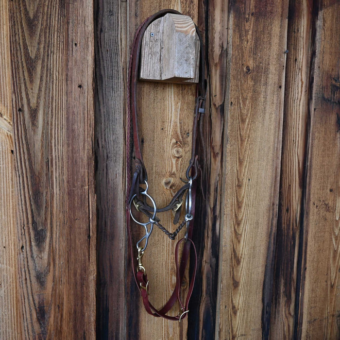 Twisted Wire Snaffle Gag Bridle Rig w/Split Ear Headstall Tack - Rigs MISC