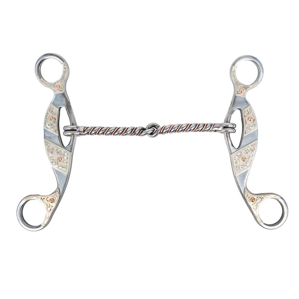 Copper Twisted Snaffle Gag Bit - Teskeys