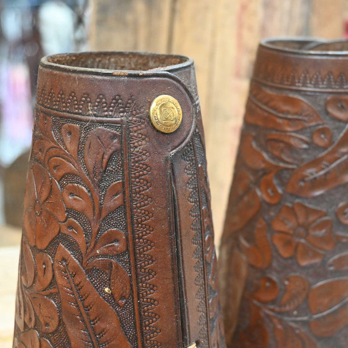 George Lawrence Leather Cowboy Cuffs