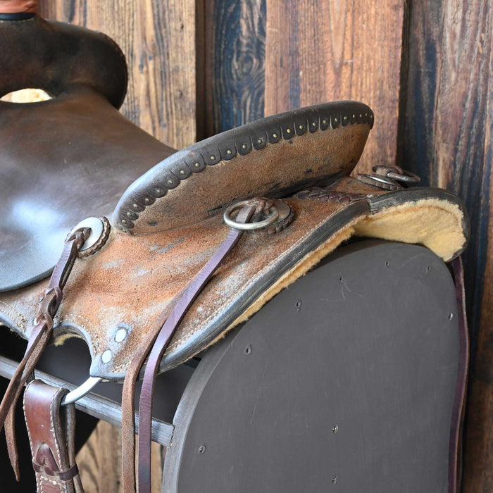 16" USED TESKEY'S STRIP DOWN RANCH SADDLE
