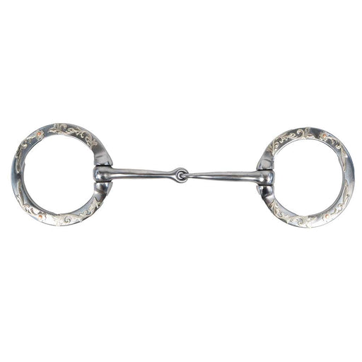 O Ring Snaffle With Floral Accents Tack - Bits Formay   