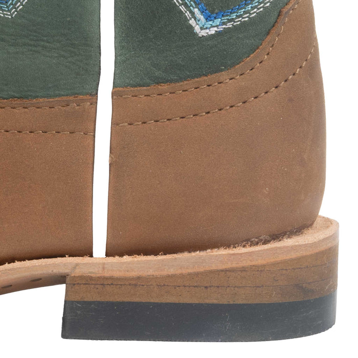 Horse Power Boy's Tan/Green Western Boot KIDS - Footwear - Boots Horse Power