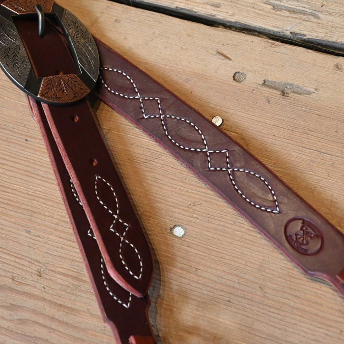 Ross Bullinger 1" Split Ear Headstall w/ T. Rankin Buckle