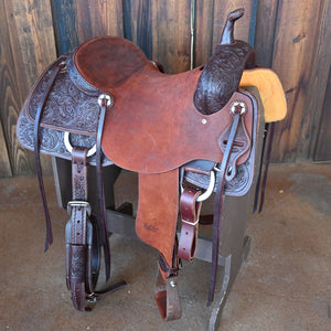 16.5" JEFF SMITH CUTTING SADDLE Saddles Jeff Smith