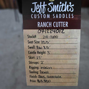 15.5" JEFF SMITH RANCH CUTTING Saddles Jeff Smith   