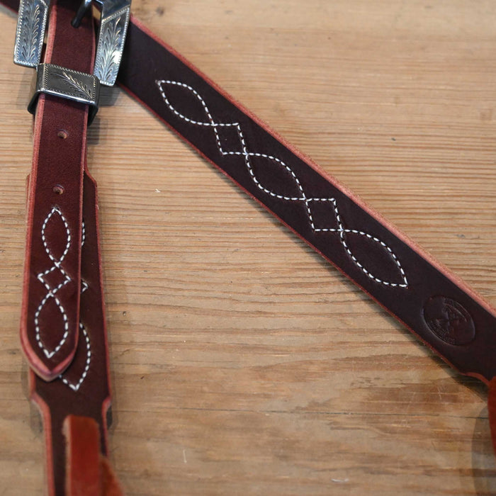 Ross Bullinger 3/4" Split Ear Headstall w/ C.R.E. Buckle