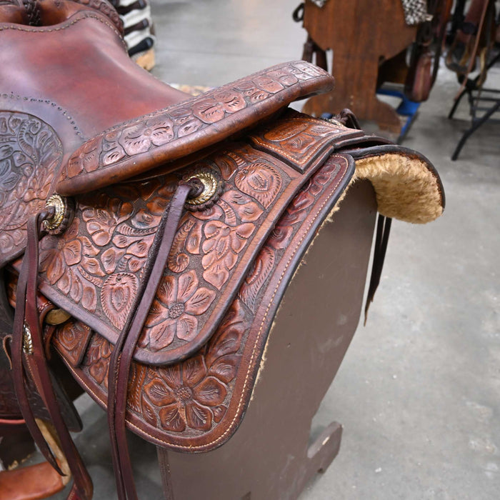 15.5" USED ED CHAMPMAN RANCH SADDLE