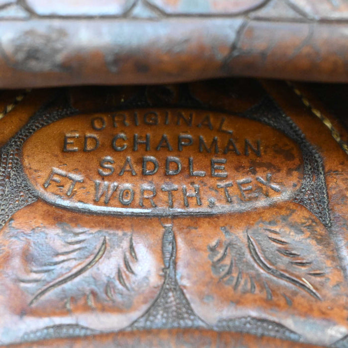 15.5" USED ED CHAMPMAN RANCH SADDLE