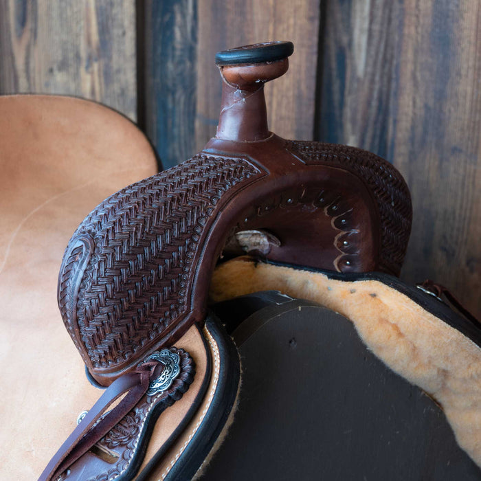 17" TESKEY'S RANCH CUTTER SADDLE Saddles - New Teskey's Saddlery