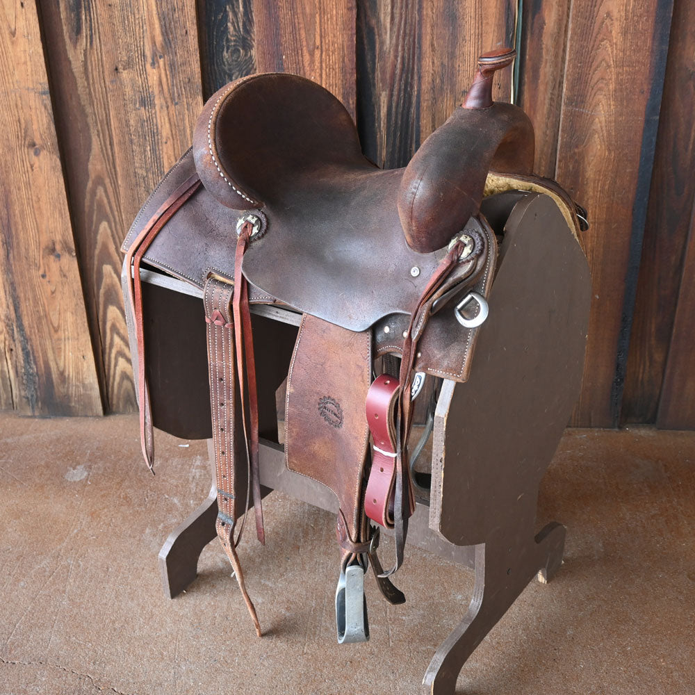 13.5 USED JEFF SMITH TAMI SEAMS BARREL SADDLE Saddles - Used Jeff Smith