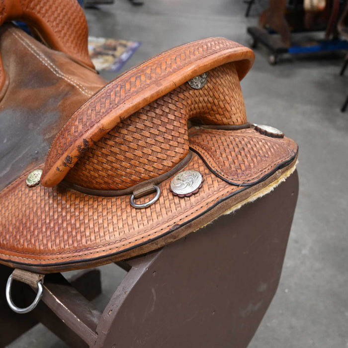 14" USED CIRCLE Y BARREL SADDLE