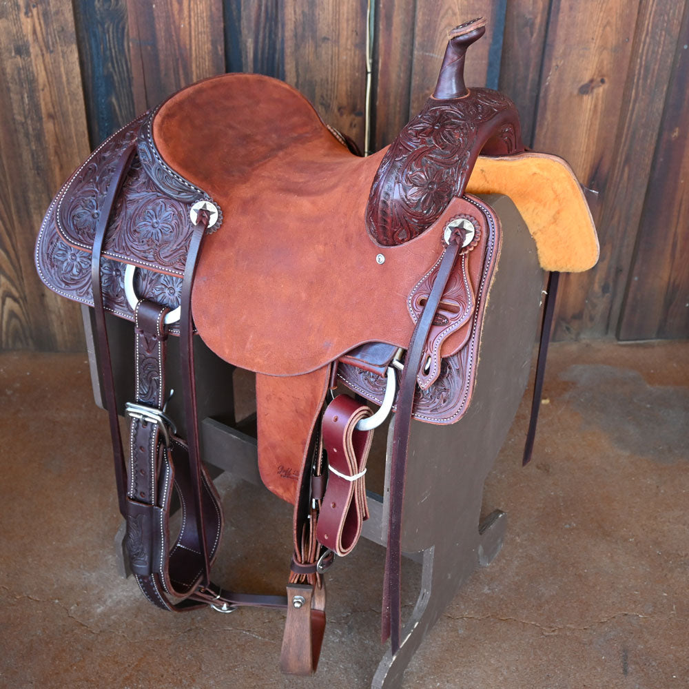 15.5" JEFF SMITH CUTTING SADDLE Saddles Jeff Smith