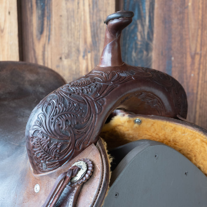 16" USED JEFF SMITH CUTTING SADDLE