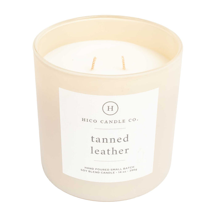 Hico Candle Co Tanned Leather Candle