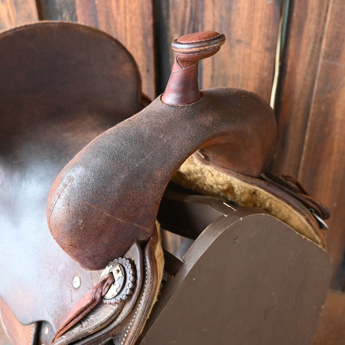 13.5" USED JEFF SMITH TAMI SEMAS BARREL SADDLE Saddles - Used Jeff Smith