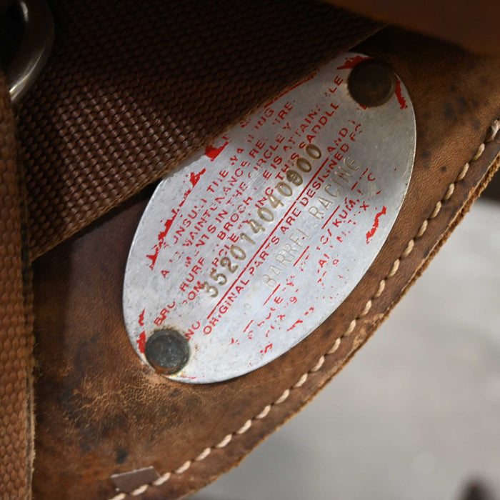 14" USED CIRCLE Y BARREL SADDLE