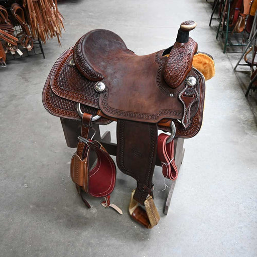 15" TESKEY'S TEAM ROPING SADDLE Saddles - New Teskey's Saddlery