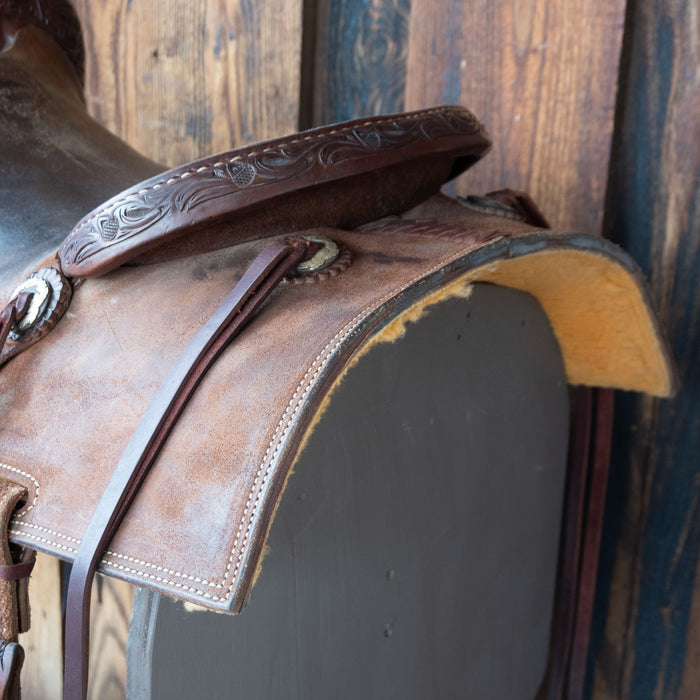 16" USED JEFF SMITH CUTTING SADDLE