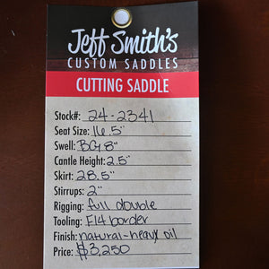 16.5" JEFF SMITH CUTTING SADDLE Saddles Jeff Smith