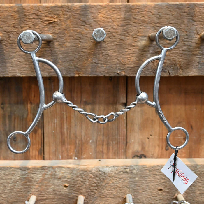 Flaharty Linda Twisted Wire Center Chain Bit Tack - Bits Flaharty