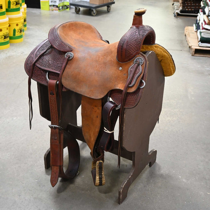 16" USED HR RANCH CUTTER SADDLE