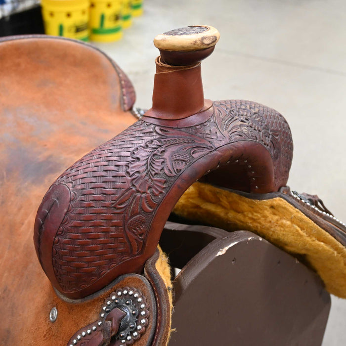 16" USED HR RANCH CUTTER SADDLE