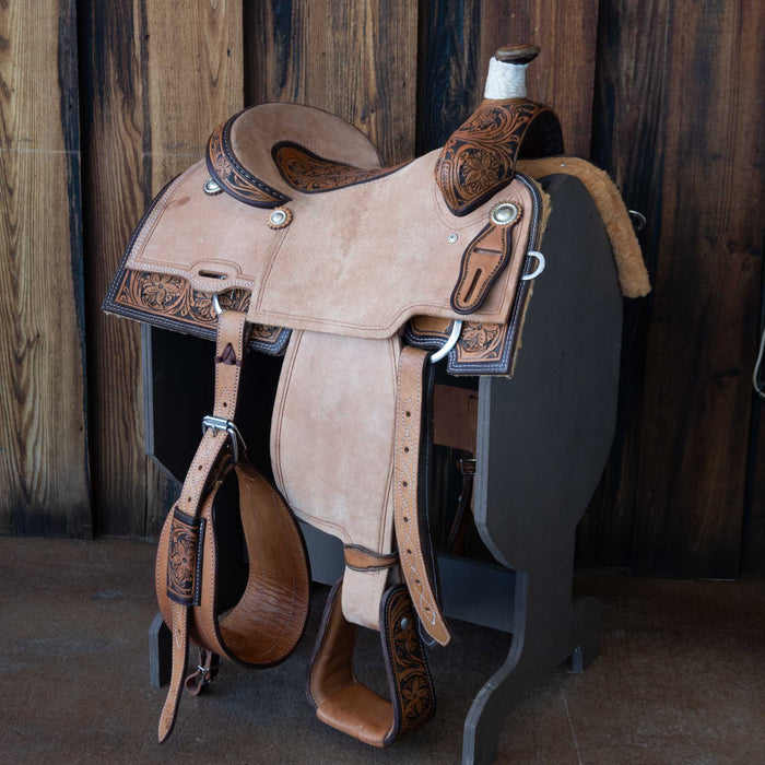 14.5" USED CORRIENTE TEAM ROPING SADDLE