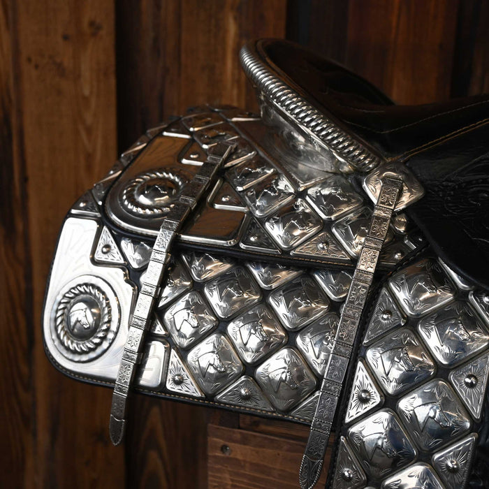 Antique Ted Flowers Parade Saddle