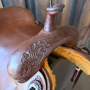 16.5" JEFF SMITH CUTTING SADDLE Saddles Jeff Smith