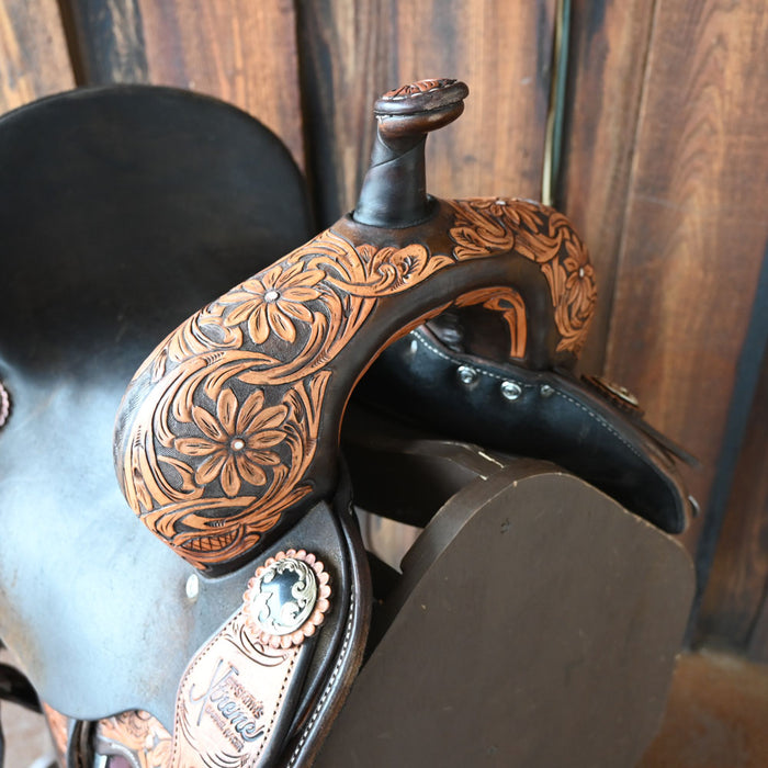 14" USED JEFF SMITH XTREME BARREL SADDLE Saddles - Used Jeff Smith