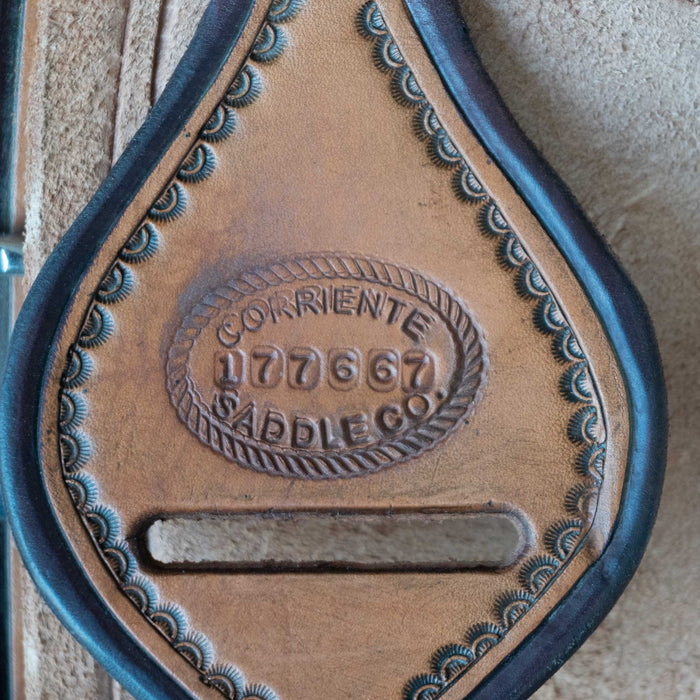 14.5" USED CORRIENTE TEAM ROPING SADDLE