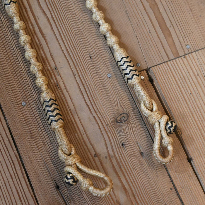 Hand Braided 102" Rawhide Romel Reins