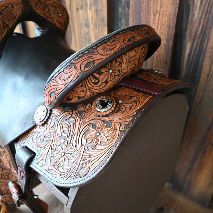 14" USED JEFF SMITH XTREME BARREL SADDLE Saddles - Used Jeff Smith