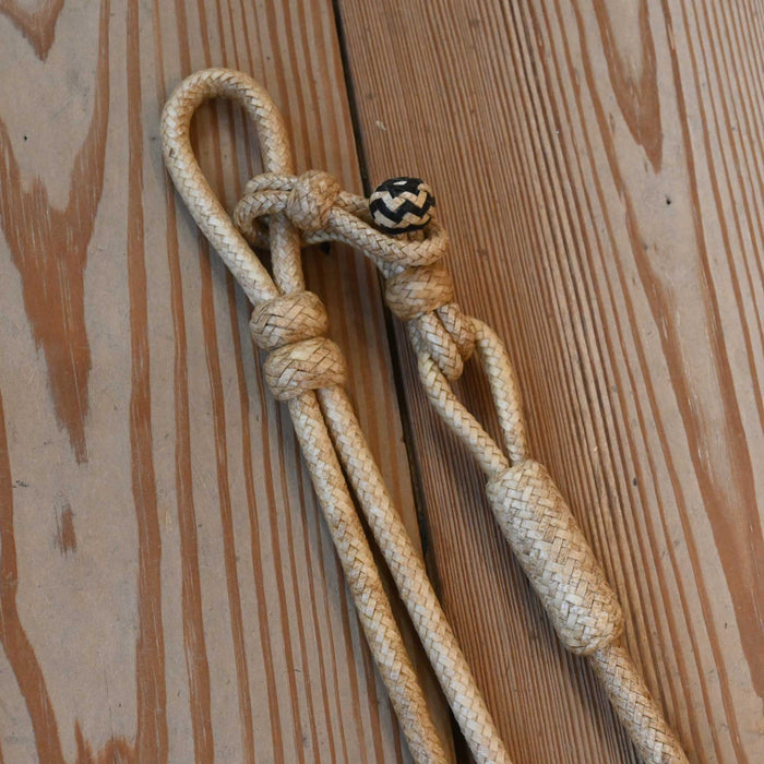 Hand Braided 102" Rawhide Romel Reins