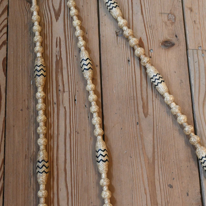 Hand Braided 102" Rawhide Romel Reins