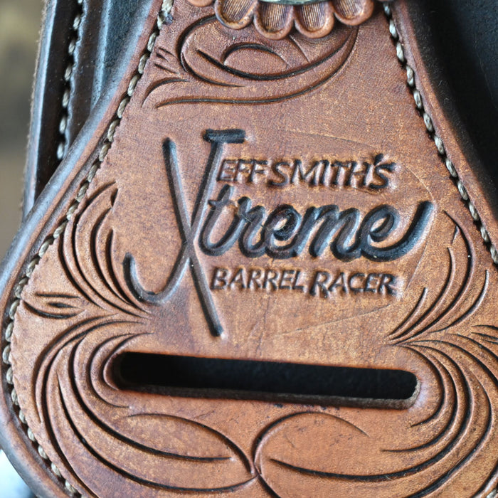 14" USED JEFF SMITH XTREME BARREL SADDLE Saddles - Used Jeff Smith