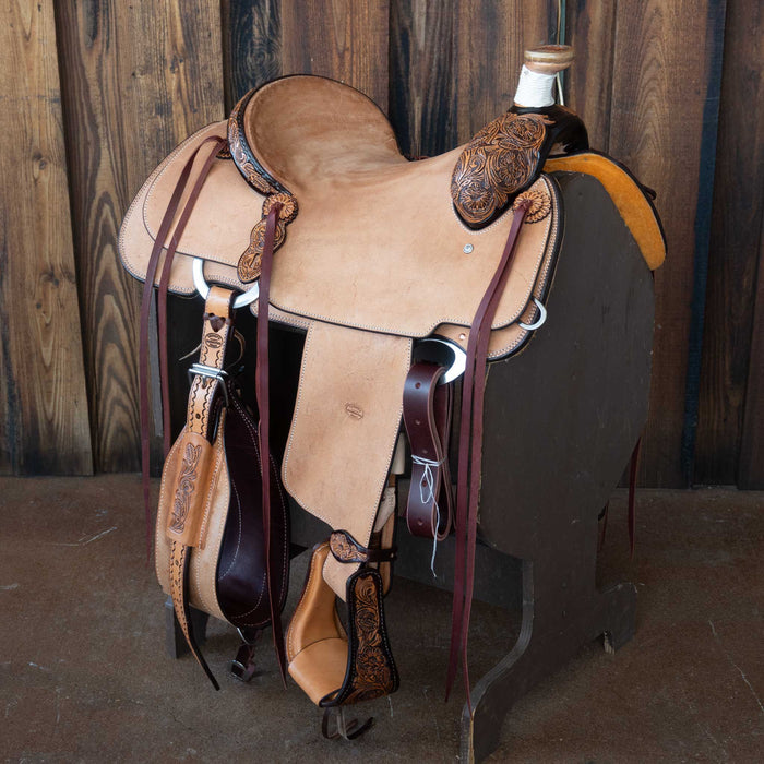 15" TESKEY'S TEAM ROPING SADDLE
