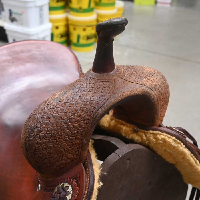 16" USED JEFF SMITH CUTTING SADDLE