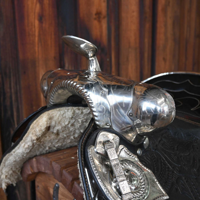 Antique Ted Flowers Parade Saddle