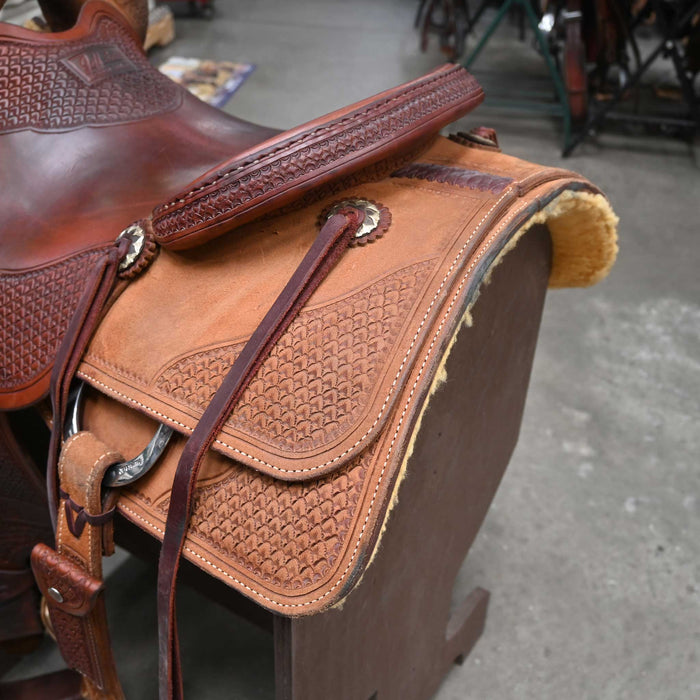 16" USED JEFF SMITH CUTTING SADDLE