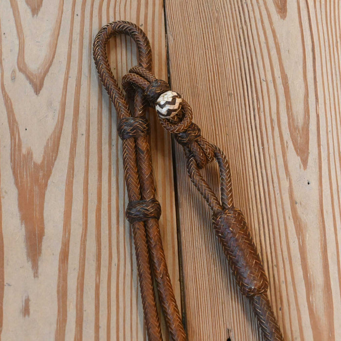 Hand Braided 110" Rawhide Romel Reins
