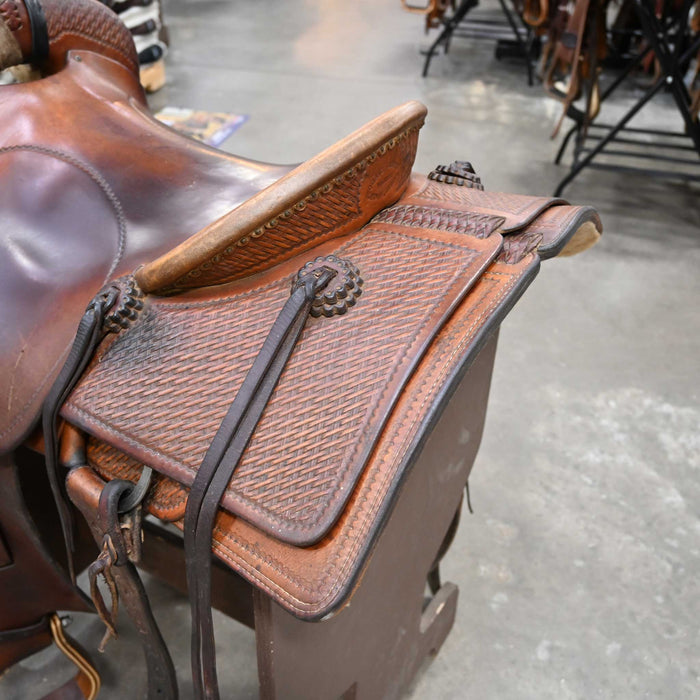 16" USED CRAIG LEWIS RANCH CUTTER SADDLE