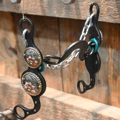 Paul Petska Washer Port - Copper Flower Bit Tack - Bits Paul Petska